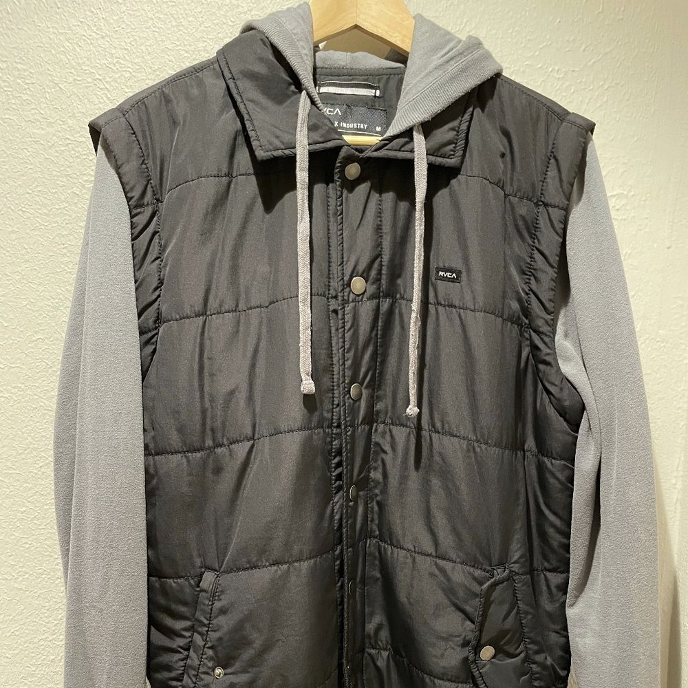 RVCA Men's Hoodie Puffer The Balance of Opposites Medium